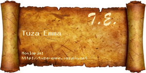 Tuza Emma névjegykártya